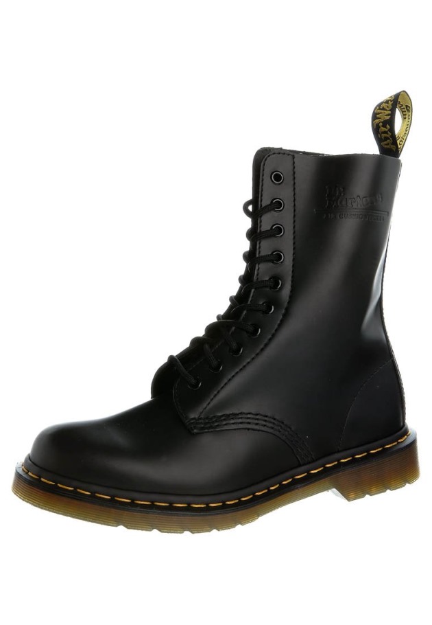 Outlet Preto Dr.martens Portugal Originals 1490 10 Eye Boot Botas Com Atacadores Preto