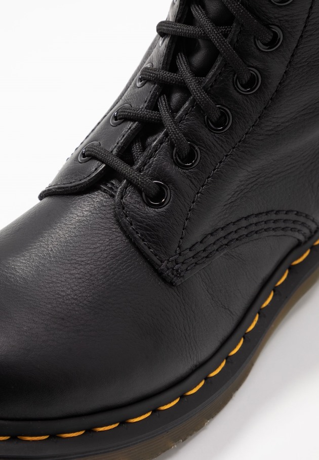 Dr.martens Portugal Virginia Botas Com Atacadores Pretas Outlet Pretas