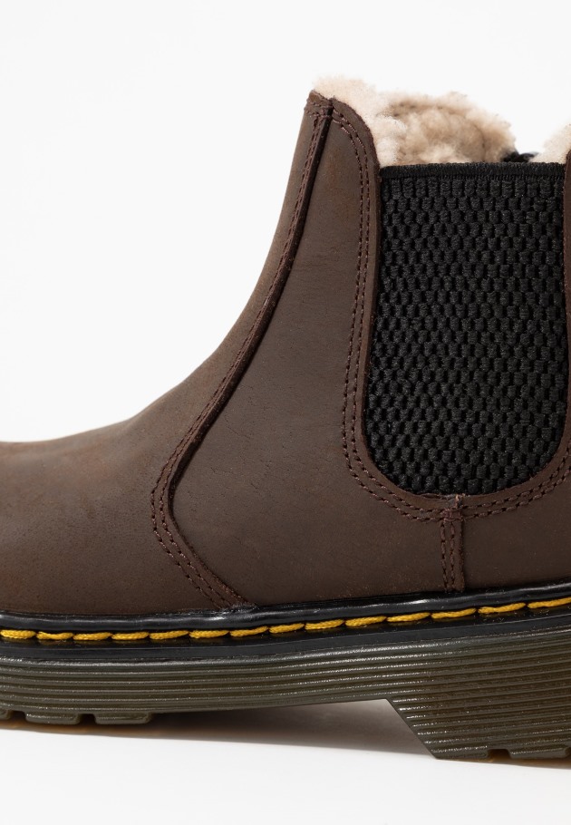 Castanho Lisboa Dr.martens Portugal 2976 Leonore Y Republic Wp Botas De Inverno Castanho Escuro