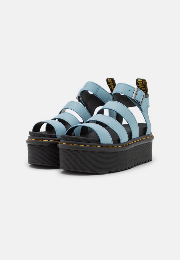 Sandálias Blaire Quad Plataforma Dr.martens Portugal Card Azul Pisa Outlet Azul