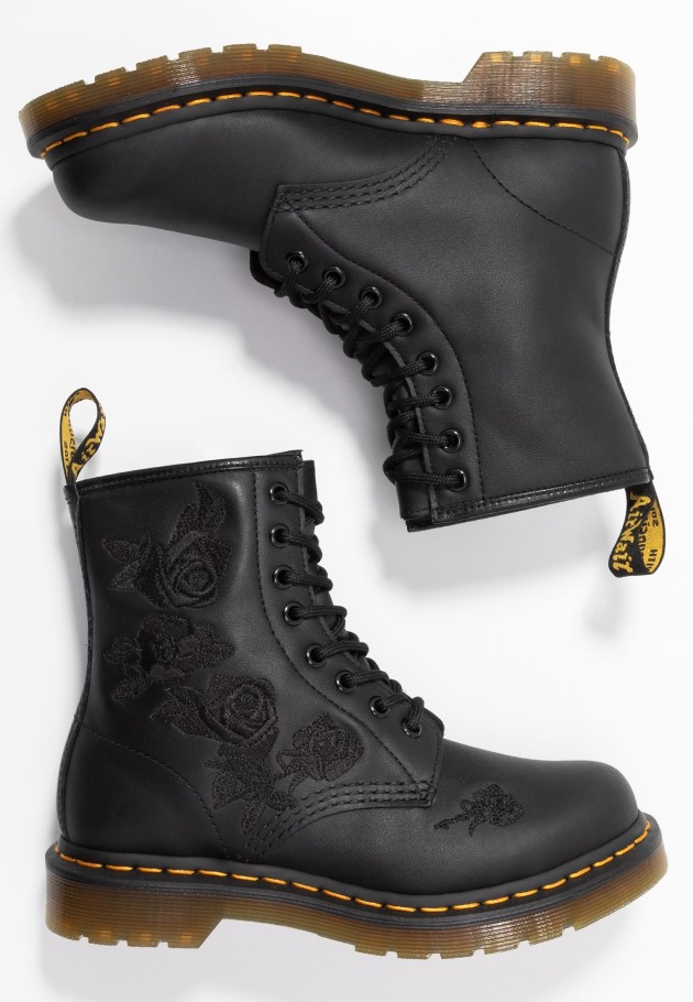 Outlet 1460 Vonda Botins Mono Com Atacadores Dr.martens Portugal Preto Preto