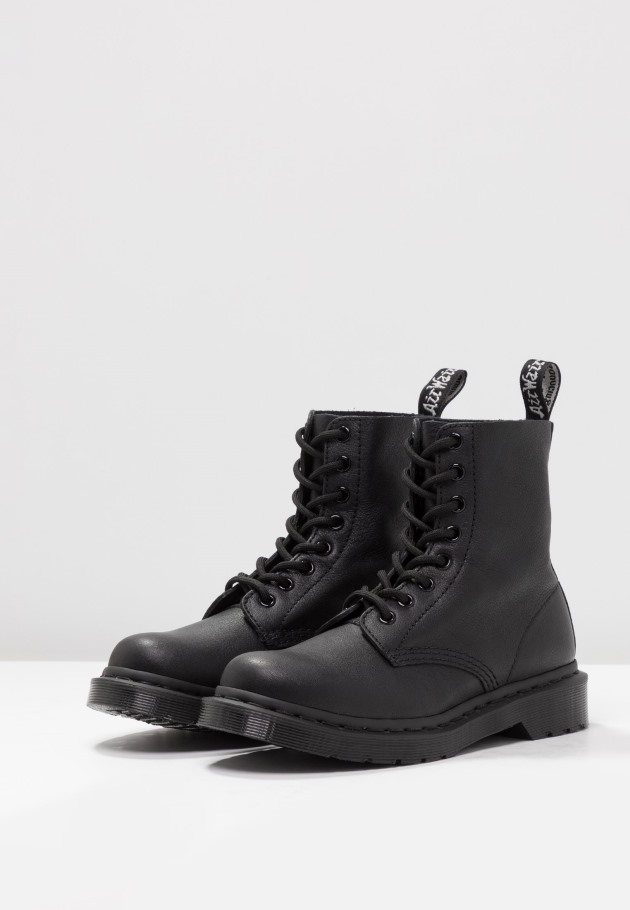 Dr.martens Portugal 1460 Pascal Mono 8 Eye Boot Botins Com Atacadores Preto Virginia Outlet Preto