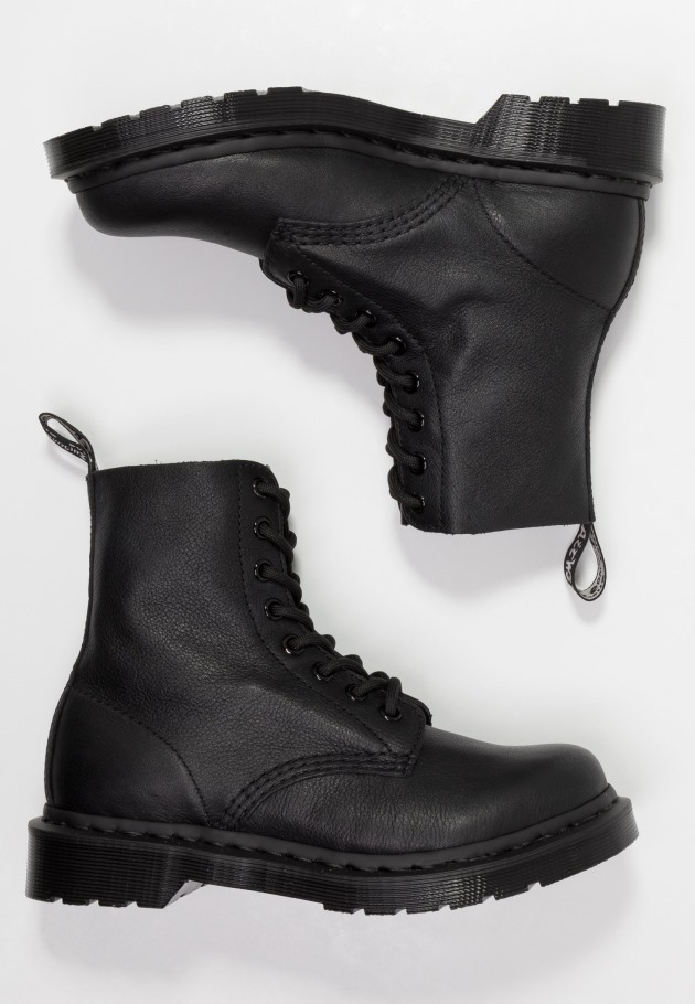 Dr.martens Portugal 1460 Pascal Mono 8 Eye Boot Botins Com Atacadores Preto Virginia Outlet Preto