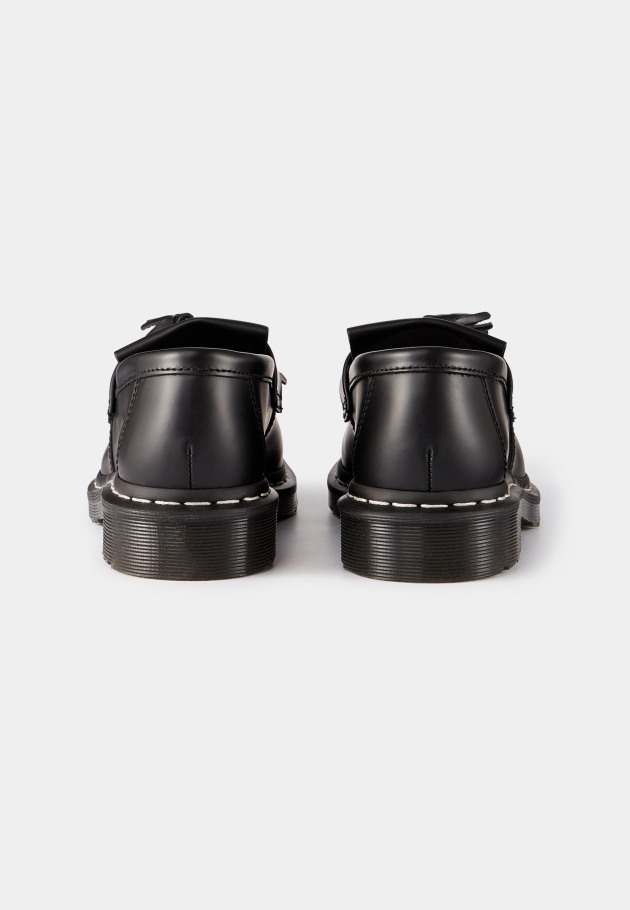 Outlet Dr.martens Portugal Adrian Slip Ons Unissex Preto Liso Preto