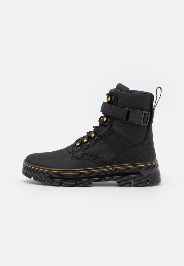 Dr.martens Portugal Combs Tech Ii Botins Unissex Com Atacadores Preto Outlet Preto