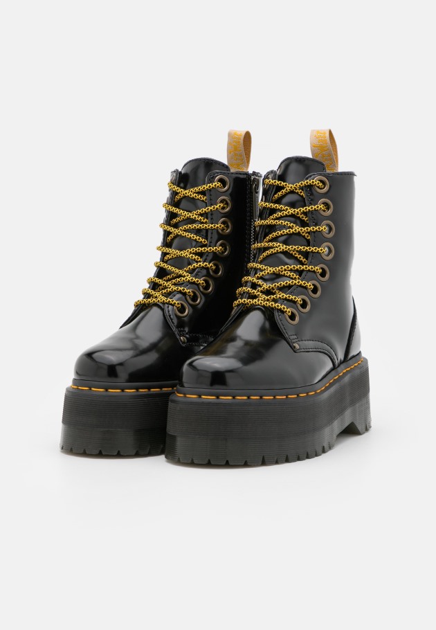 Botins Vegan Jadon Max Plataforma Dr.martens Portugal Preto Oxford Lisboa Preto