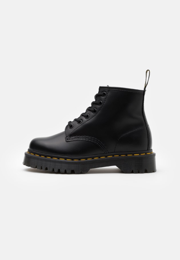 Outlet Dr.martens Portugal 101 Bex Botins Com Atacadores Preto Liso Preto