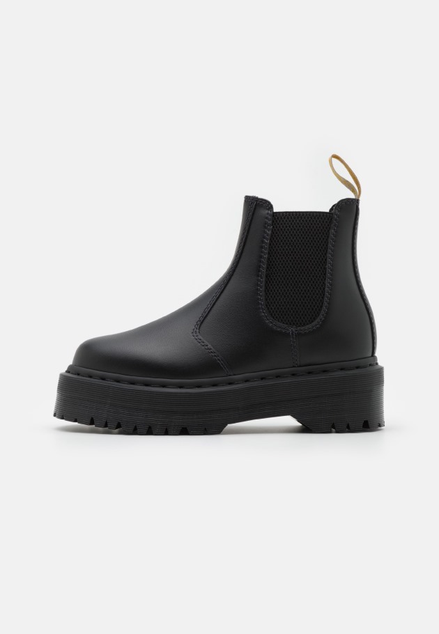 Lisboa Preto Dr.martens Portugal 2976 Botins Quad Plataforma Unissexo Preto