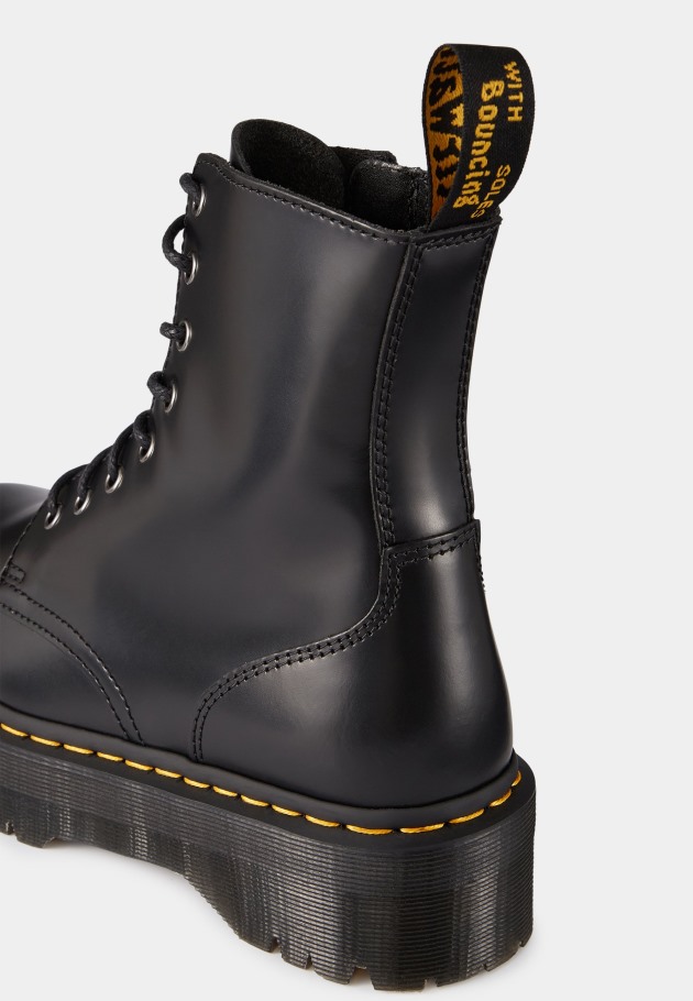 Lisboa Dr.martens Portugal Botins Plataforma Jadon Preto Preto