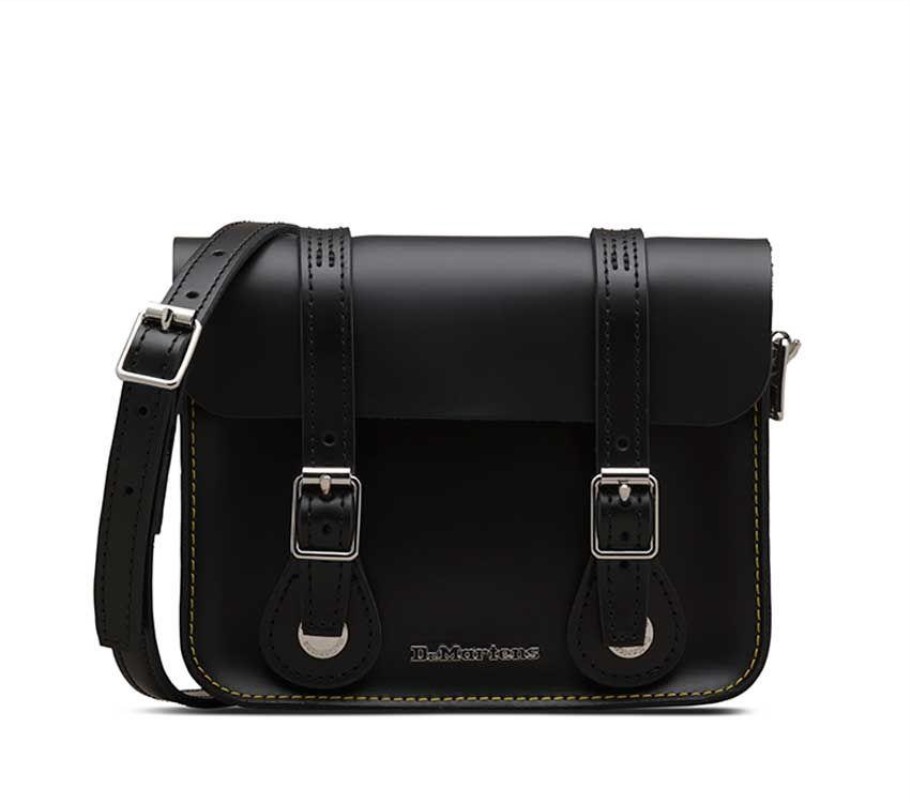 Lisboa Kiev Bolsa De Couro Dr.martens Portugal Preto Amarelo