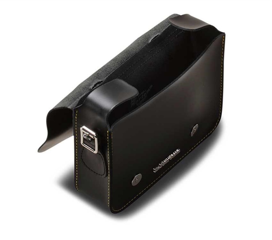 Lisboa Kiev Bolsa De Couro Dr.martens Portugal Preto Amarelo