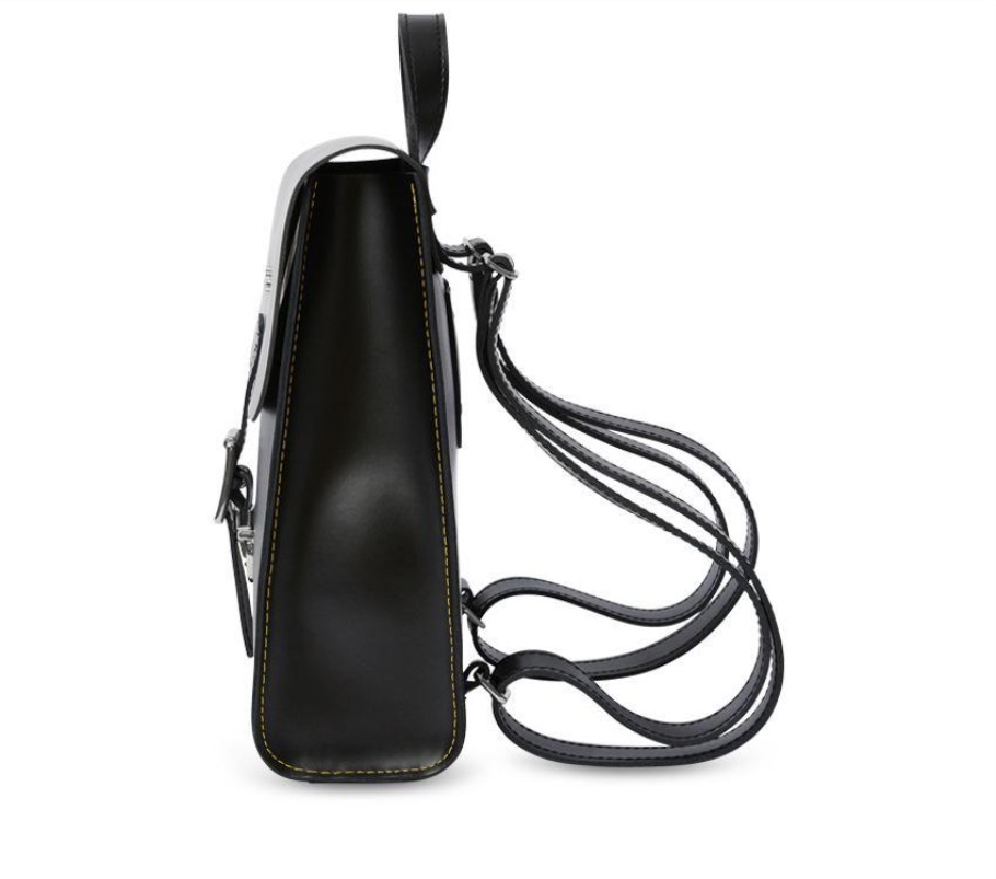 Outlet Dr.martens Portugal Mini Mochila Couro Zebra Preta