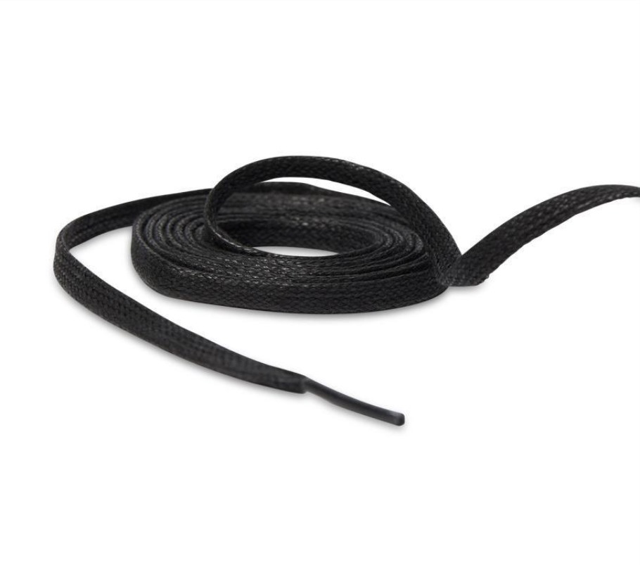 Tomada Amarela 140cm Atacadores Planos Encerados Dr.martens Portugal Preto