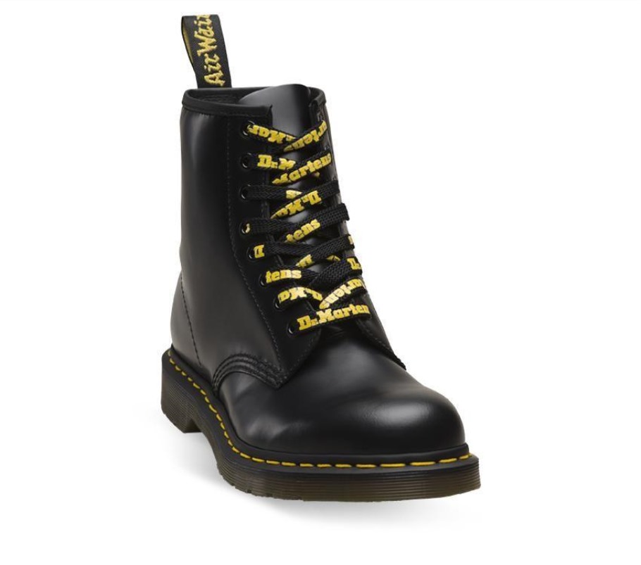 140cm Logótipo Atacadores Lisos Dr.martens Portugal Preto-amarelo Lisboa Preto