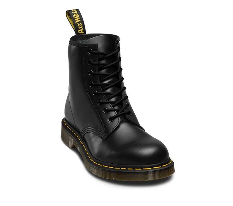 Dr.martens Portugal 140cm Atacadores Redondos (8 10 Olhos) Preto Redondo Preto Outlet