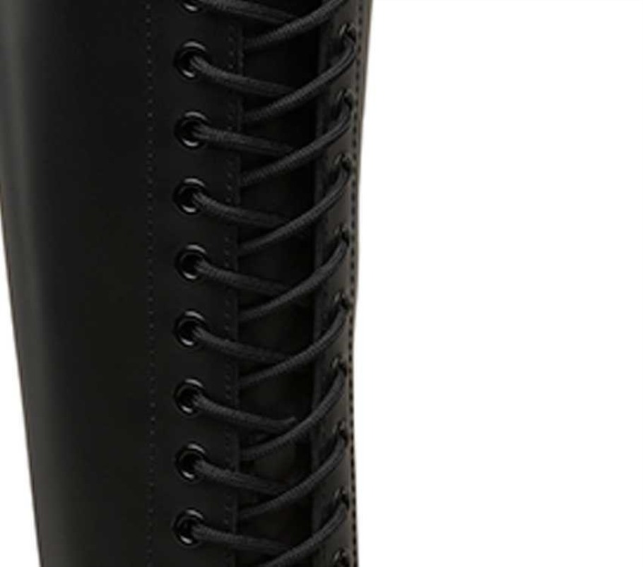 Lisboa Dr.martens Portugal 240cm Atacadores Redondos (18 20 Olhos) Preto Redondo Preto