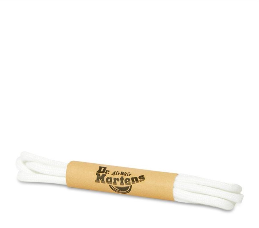 Lisboa Dr.martens Portugal 65cm Atacadores Redondos (3 Olhos) Branco Preto