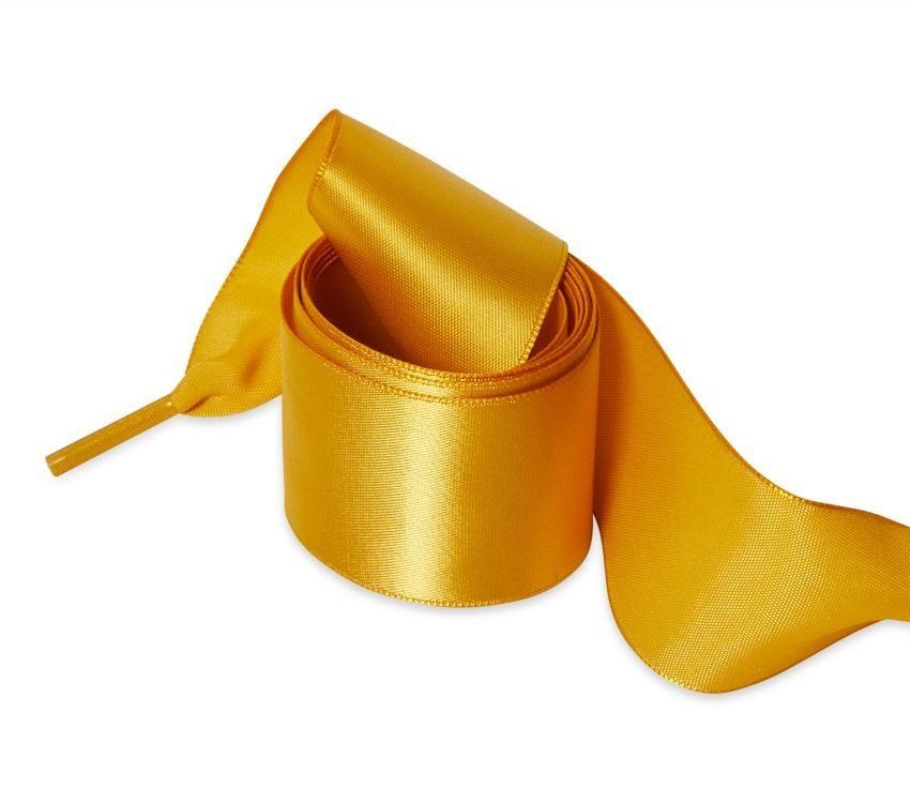 Amarelo 100% Tetoron Dr.martens Portugal Cadarços De Fita De 55 Polegadas (8 10 Olhos) Saída Branca