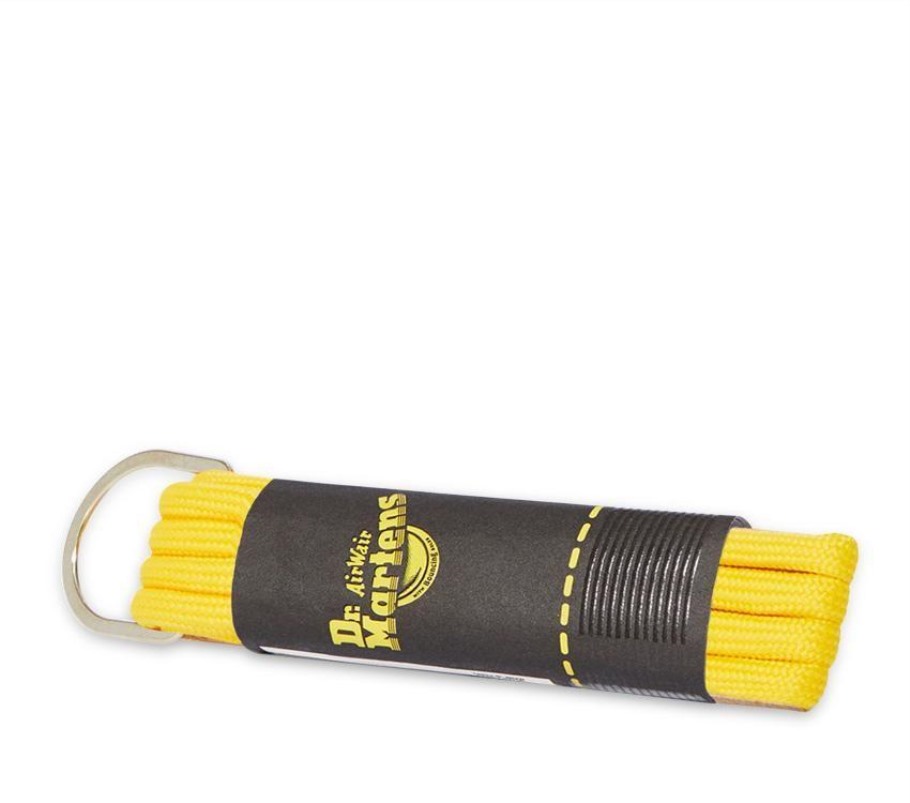 Lisboa Amarelo 100% Tetoron Dr.martens Portugal 65cm Amarelo Laços Redondos (3 Olhos) Preto