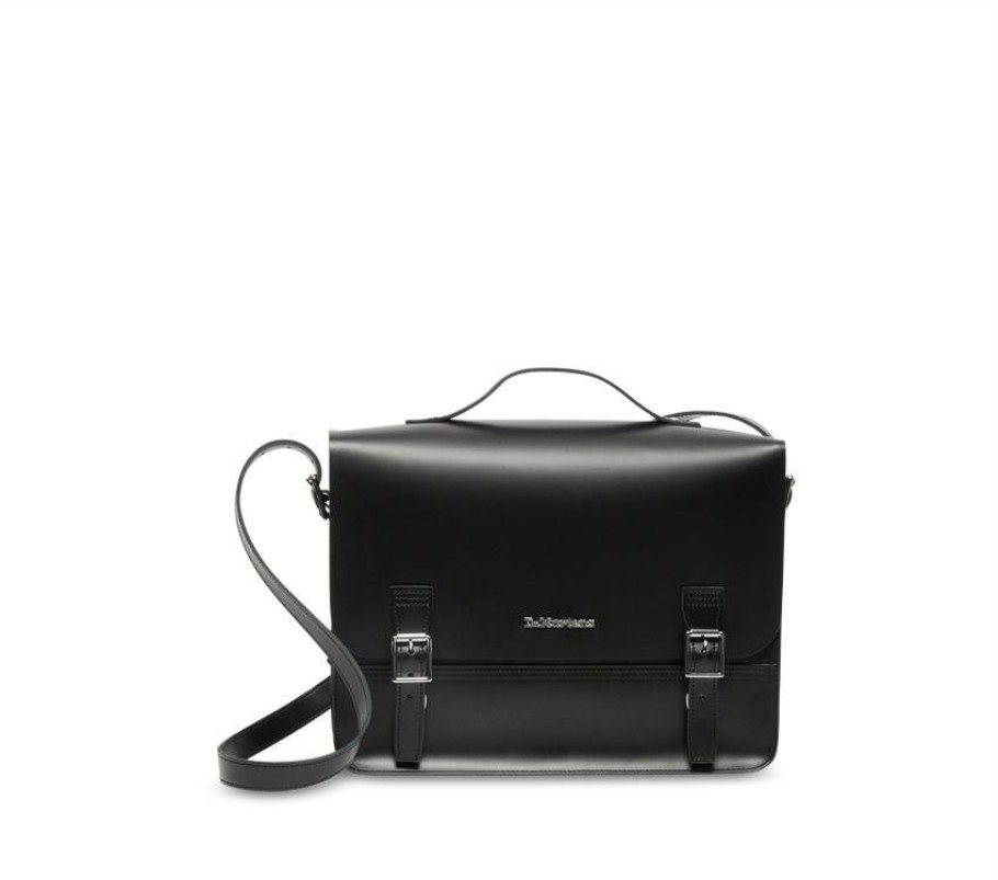 Bolsa Mensageiro Com Caixa De Saída Preta Dr.martens Portugal Black