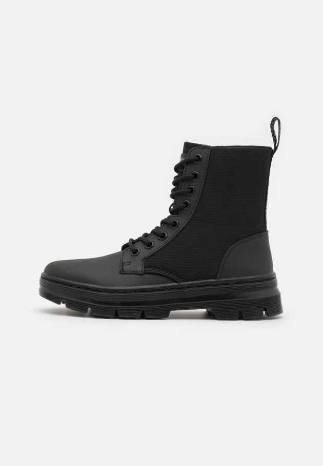 Preto Lisboa Dr.martens Portugal Combs Ii Botins Unissex Com Atacadores Pretos