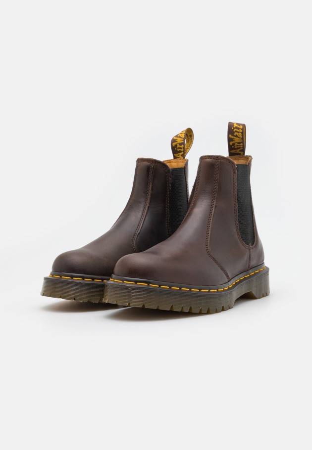 Dr.martens Portugal 2976 Bex Botins Clássicos Unissex Castanho Escuro Marrom Outlet Marrom
