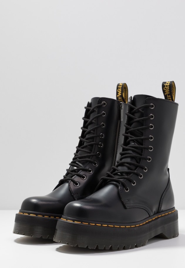 Botins Pretos Dr.martens Portugal Jadon Hi Plataforma Preto