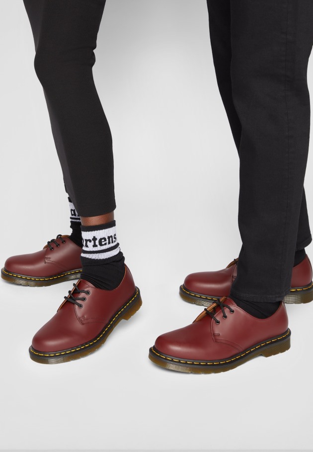 Lisboa 1461 Sapato 3 Olhos Casual Com Atacadores Dr.martens Portugal Vermelho Cereja