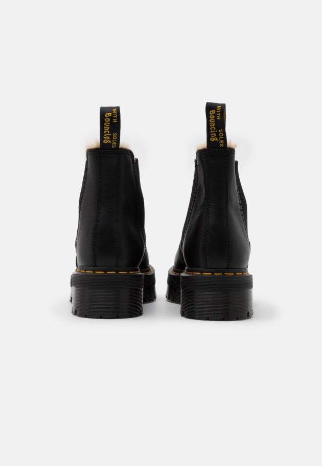 Dr.martens Portugal 2976 Botins De Plataforma Quádrupla Preto Preto Outlet