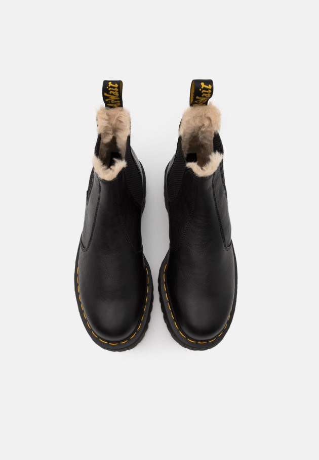 Dr.martens Portugal 2976 Botins De Plataforma Quádrupla Preto Preto Outlet