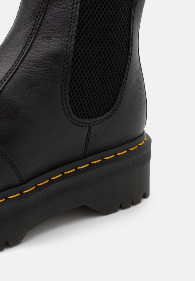 Dr.martens Portugal 2976 Botins De Plataforma Quádrupla Preto Preto Outlet