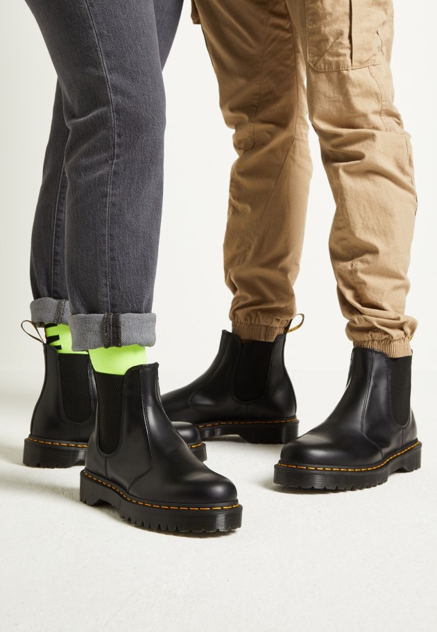 Botins Preto Liso Dr.martens Portugal 2976 Bex Classic Lisboa Preto