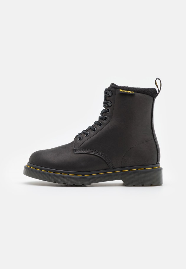 Outlet Dr.martens Portugal 1460 Pascal Valor Wp Botins Unissex Com Atacadores Preto Preto
