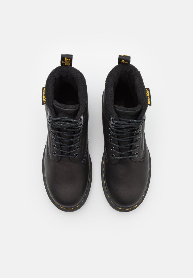 Outlet Dr.martens Portugal 1460 Pascal Valor Wp Botins Unissex Com Atacadores Preto Preto