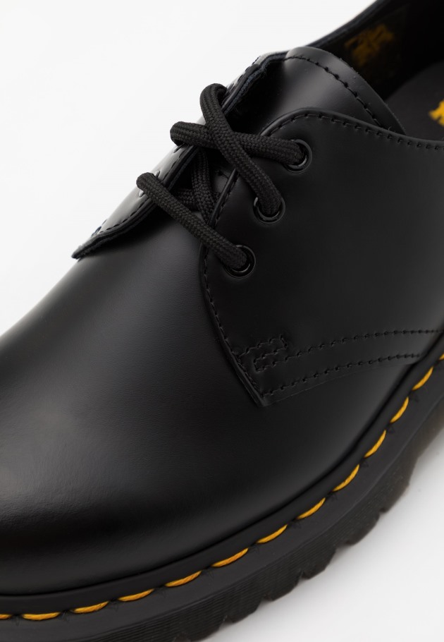 Lisboa Dr.martens Portugal 1461 Bex Unissex Casual Lace Ups Preto Liso Preto