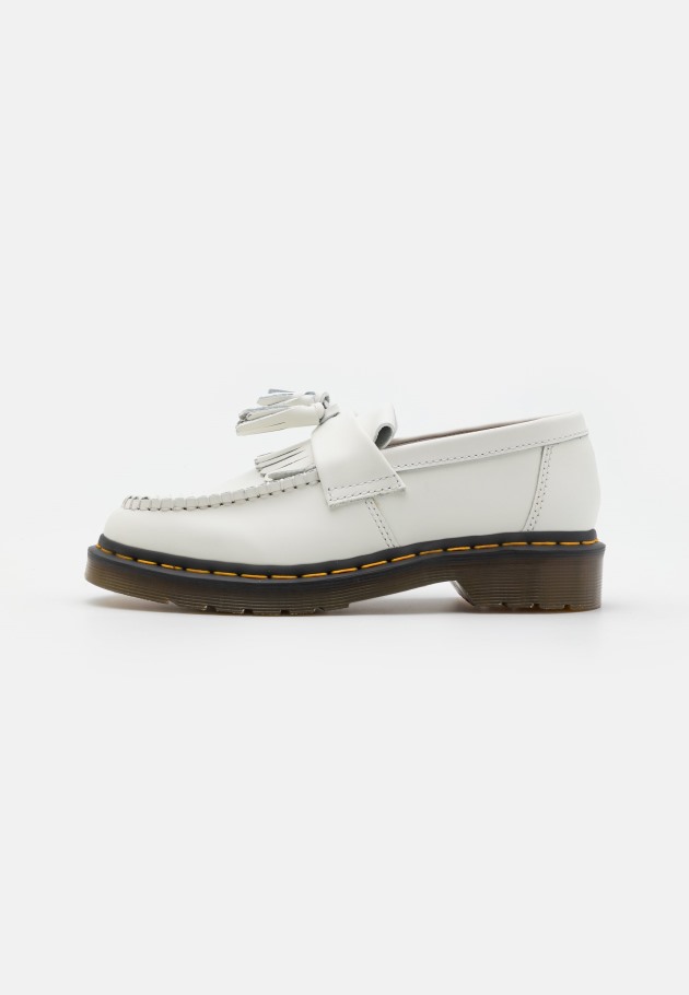 Lisboa Branco Liso Dr.martens Portugal Adrian Unissex Slip Ons Branco