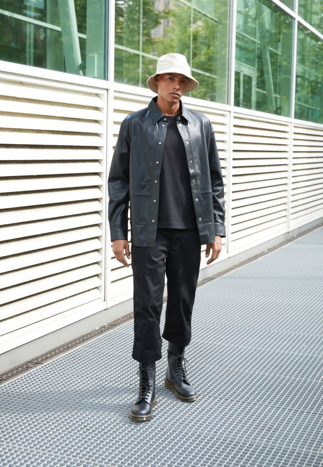 Lisboa Dr.martens Portugal 1914 Botas Com Atacadores Preto Liso Preto