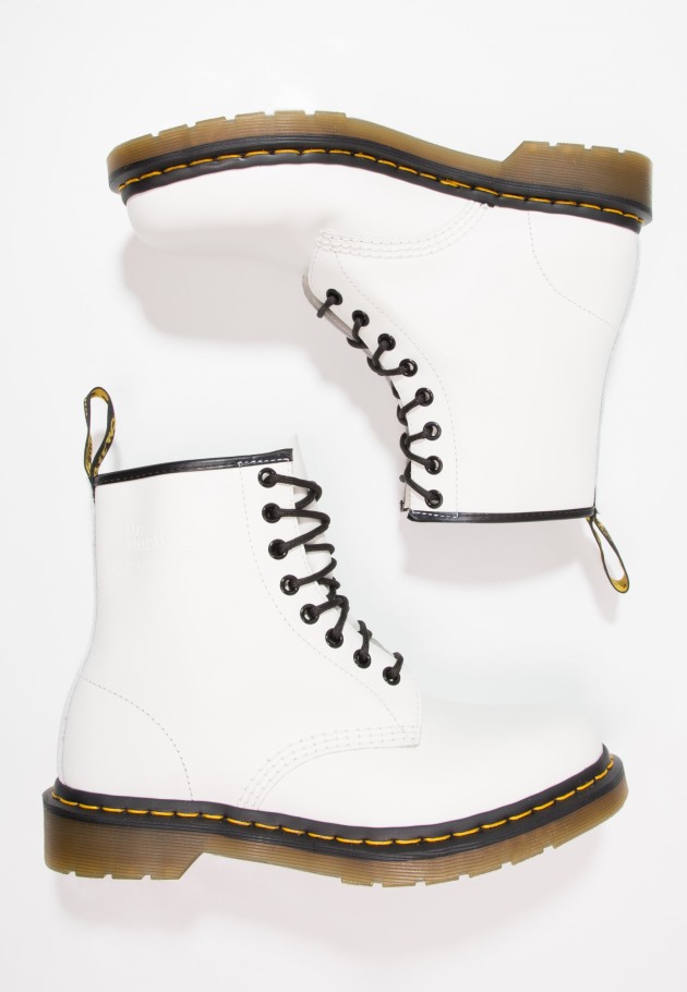 Branco Dr.martens Portugal 1460 Botins 8 Olhos Com Atacadores Lisboa Branco