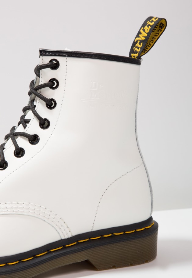 Branco Dr.martens Portugal 1460 Botins 8 Olhos Com Atacadores Lisboa Branco
