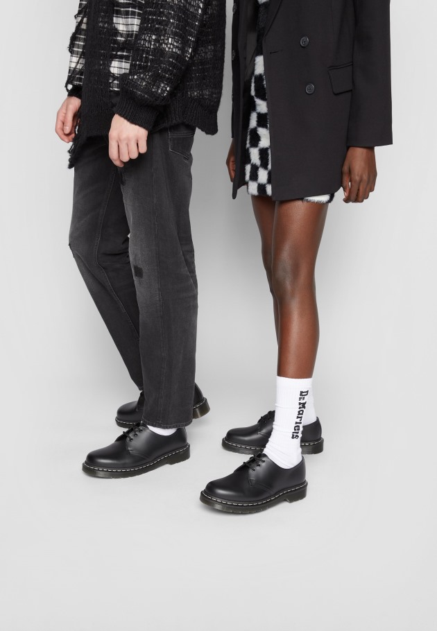 Preto Liso Dr.martens Portugal 1461 Casual Lace Ups Outlet Preto