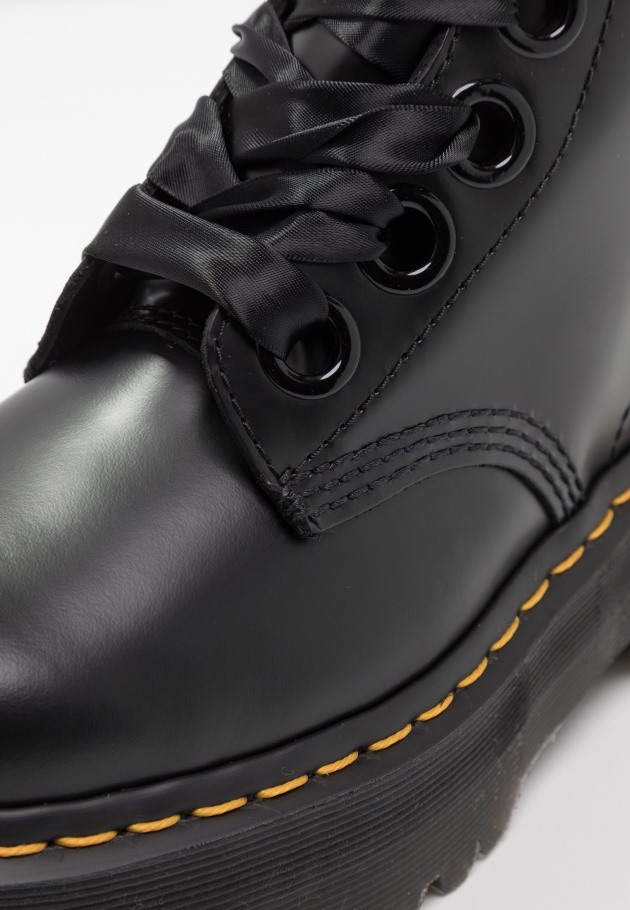Dr. Bota Plataforma Martens Botins Plataforma Dr.martens Portugal Black Black Outlet