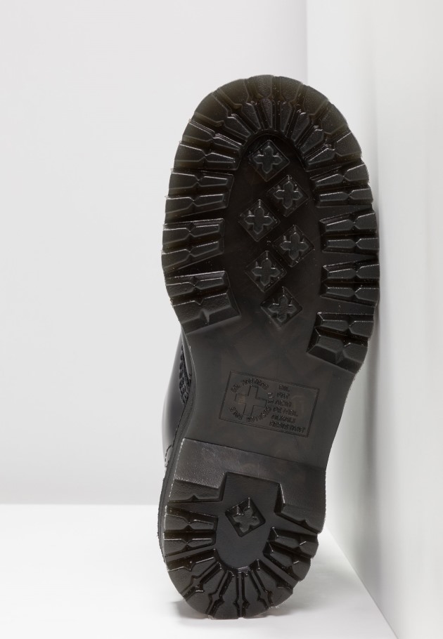 Dr. Bota Plataforma Martens Botins Plataforma Dr.martens Portugal Black Black Outlet