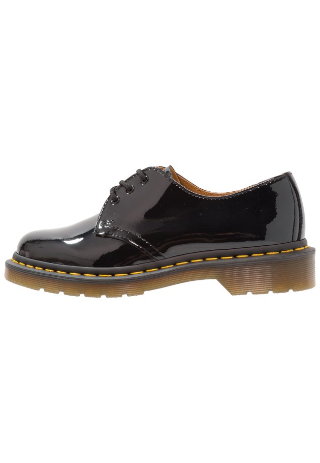 Lisboa Preto Dr.martens Portugal 1461 Sapato 3 Olhos Patente Lamper Lace Ups Preto