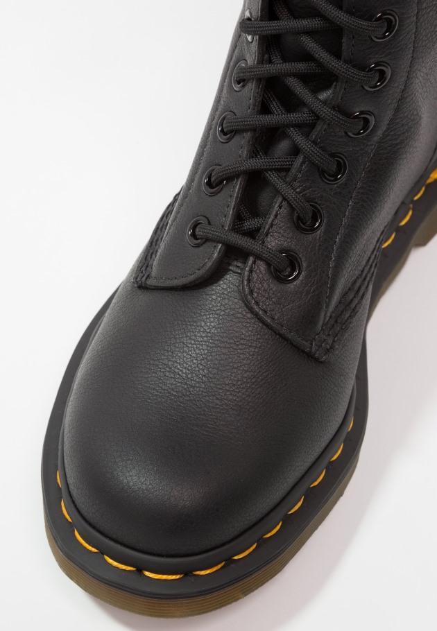 Botins Pretos Dr.martens Portugal 1490 10 Eye Virginia Com Atacadores Lisboa Preto