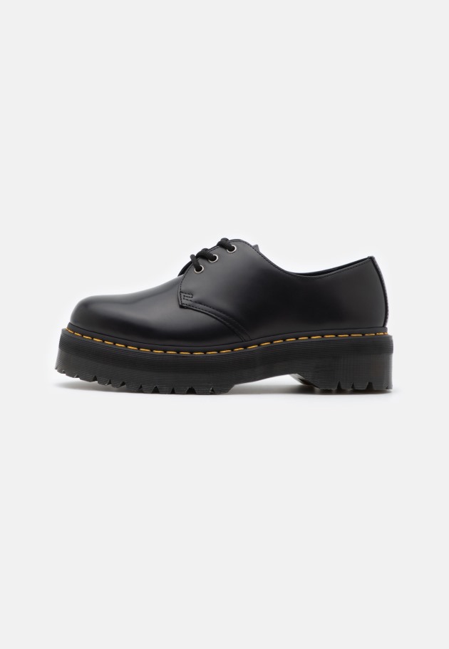 Preto Lisboa Dr.martens Portugal 1461 Quad Unissex Lace Ups Preto