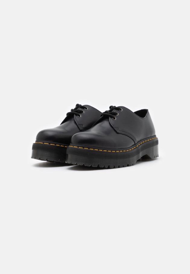 Preto Lisboa Dr.martens Portugal 1461 Quad Unissex Lace Ups Preto
