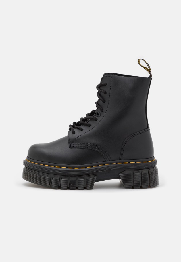 Bota Preta Dr.martens Portugal Audrick Botins Plataforma Blackout